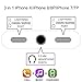 CloudWave B0772Q51VH iPhone 7 Adapter,iPhone 8 headphone adapter【Support iOS 11 and before】Music &Call &Charge Adapter, Dual Lightning+3.5 mm Jack Earphone Splitter for iphone X/8/8 plus/7/7plus/6 by