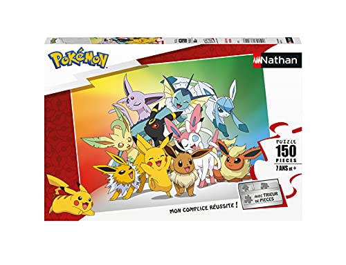 - Puzle Infantil - 150 Piezas - Evoli y Sus evoluciones - Pokémon - Niñas o niños Niño o niña a Partir de 7 años - Puzle Cartón Grueso y Resistente - Animado - 86030