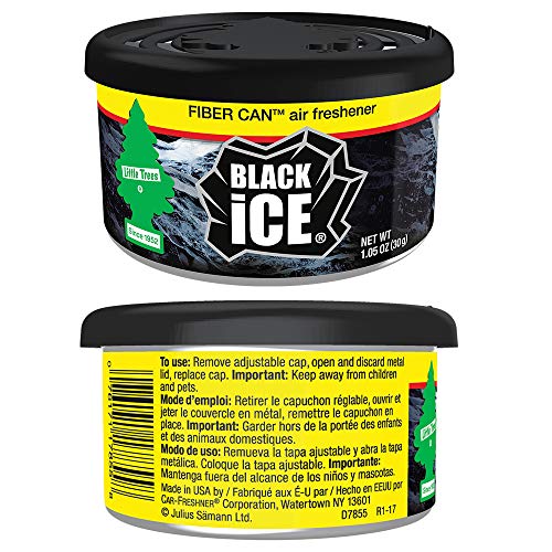 1 LITTLE+TREES+Fiber+freshener+Black