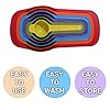Measuring Cups 6 pcs Set, Measuring Spoons Kitchen Utensils, Gadgets Cup Measurements Set, Plastic Cups Multi Colour
