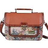 ECOSUSI Fashion Girl's Faux Leather Satchel Purse Small School Crossbody Messenger Bag Work Cross-body Bag