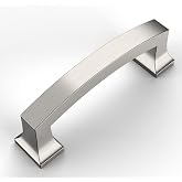 Amerdeco 10 Pack Brushed Satin Nickel Cabinet Pulls 3" | Kitchen Cabinet Pulls Cabinet Hardware Kitchen Handles for Cabinets Cupboard Handles Drawer Pulls ZH0009