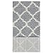 Indoor Moroccan Trellis Design Jute Back 2x5 Soft Shag Runner Rug for Hallway, Entryway, Kitchen, Living Room, Bedroom, Bathroom, 2' x 5', Gray