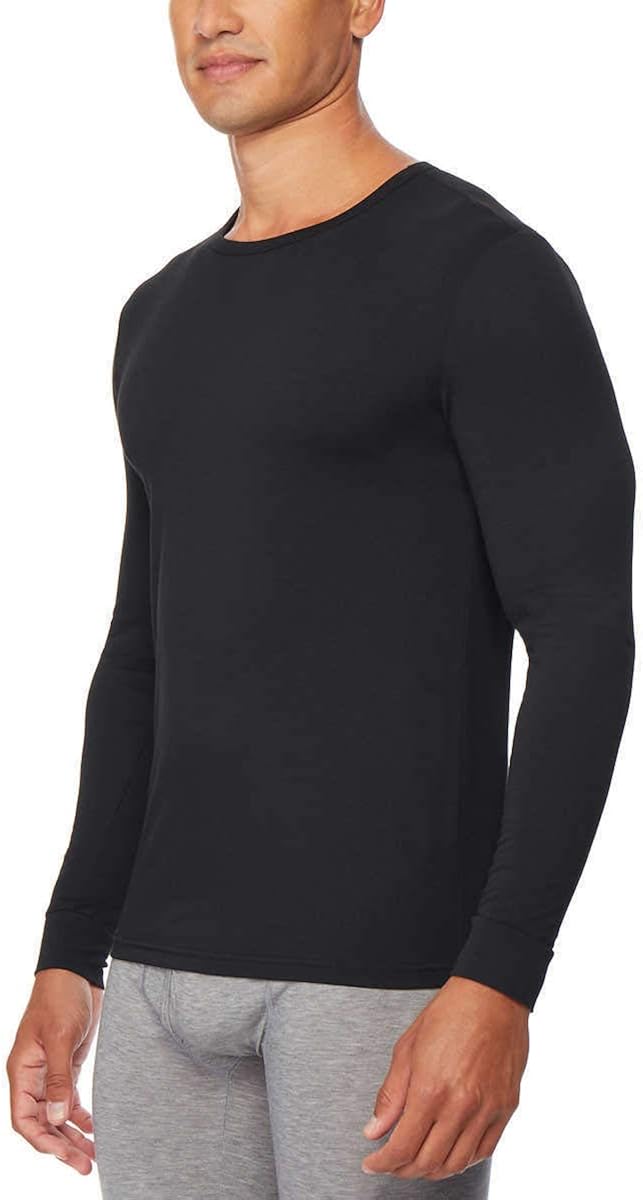 32 DEGREES Heat Men's Long Sleeve Crew Neck Tee at  Men’s Clothing store