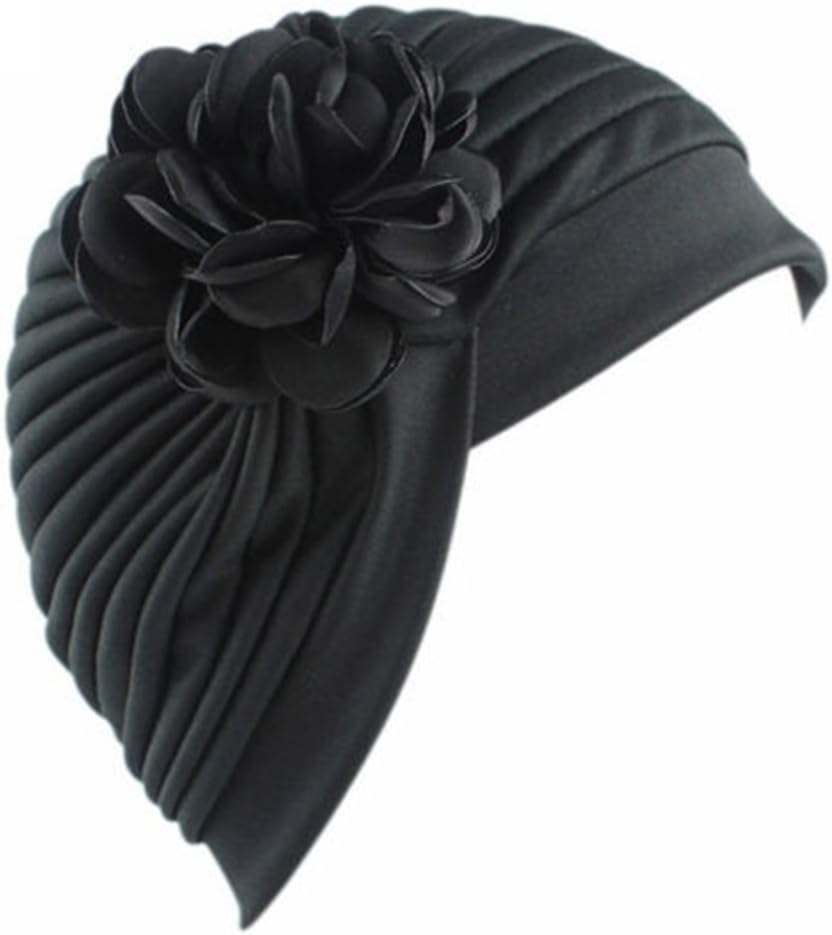 good01 Women Indian Stretch Flower Turban Hat Chemo Cap Hair Loss Headwear