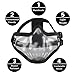 XCYT Tactical Airsoft Mask Adjustable Half Face Mask Steel Mesh Mask and Goggles Set for Hunting, Shooting, Paintball