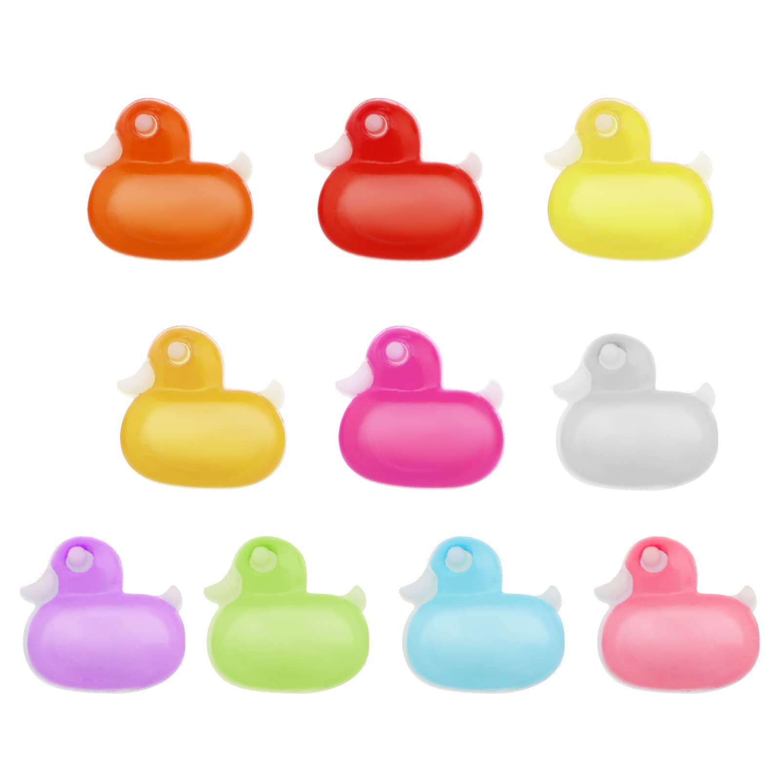 The Lord of the Tools 100PCS Clothes Buttons Ducks Nylon Buttons Embellishments Buttons Mixed Colours Decorative Fastener for Scrapbooking Crafts DIY Sewing Accessories