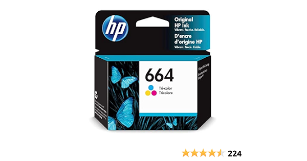 Amazon.com: Cartucho HP 664 (F6V28AL) Color para impresora HP Deskjet Ink  Advantage 1115, 2134, 2135, 2675, 3635, 3775, 3785, 3787, 3789, 3835, 4675,  5075, 5275 (16666666664 Colores) : Productos de Oficina