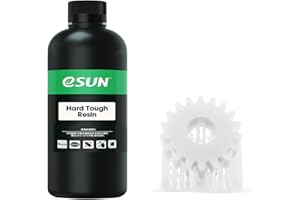 eSUN 405nm LCD 3D Printer Rapid Resin UV Curing Resin ABS-Like Rapid Resin Hard Tough Resin High Impact High Tough Photopolymer Resin for Photon UV Curing LCD 3D Printer, Plastic Bottle, 500g White