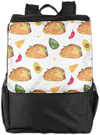 Mexican Tacos Lightweight Durable Travel Hiking Backpack Daypack