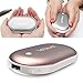 Letouch Rechargeable Hand Warmer 5200mAh Power Bank, Portable USB Electric Hand Warmers Double-Sided Heating Mobile External Battery Charger Best Gift in Winter for Women,Man (Rose Gold)