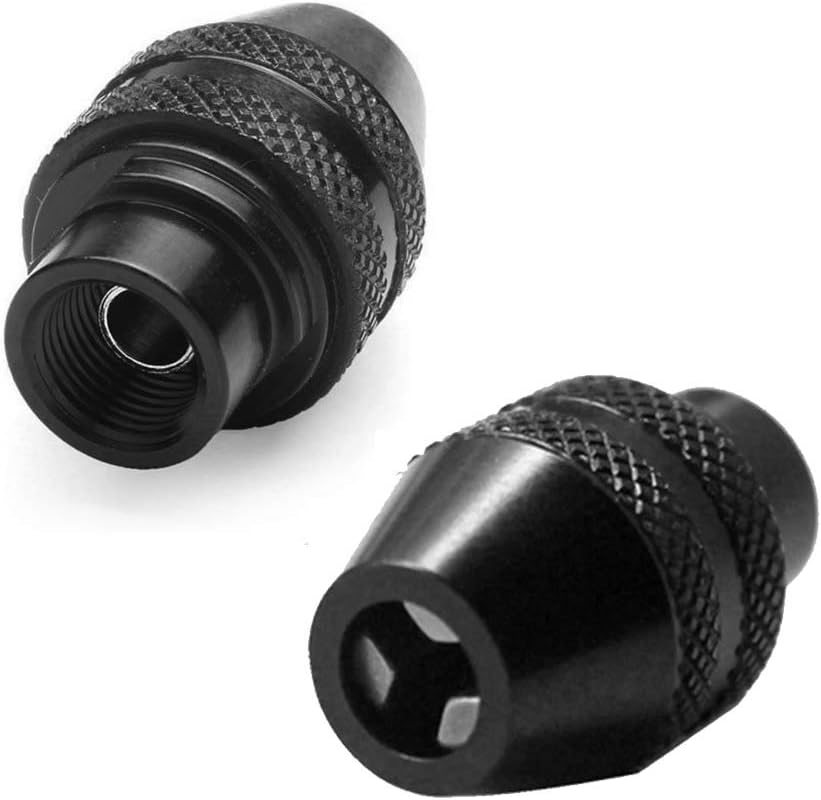 Muye 2pcs 4486 Dremel Chuck Keyless Mini 3-Jaw Drill Chuck，Universal Multi Quick Change Keyless Chuck For Dremel 4486 Rotary Tools 3000 4000 7700 8200
