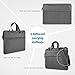 Plemo 13-13.3 Inch Waterproof Laptop Briefcase, 3 Layers Shockproof Padded Nylon Laptop Sleeve with Strap for MacBook Pro, MacBook Air, Notebook and Tablet