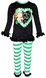 Unique Baby Girls ST Patrick's Day Kiss Me I'm Irish Outfit