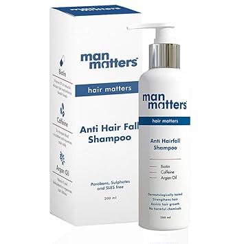 Man Matters Hair Fall Control DHT Blocker Shampoo | Only For Men | Made in India | 200 ml