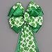 Green Shamrock Metallic St Patrick's Day Bow