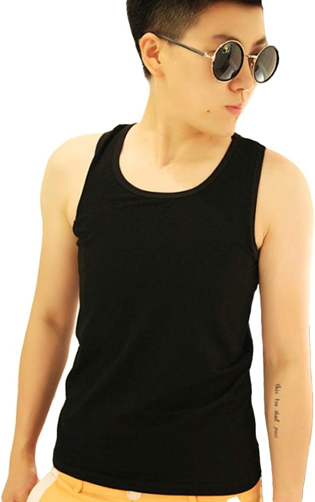 BaronHong Cotton Breathable Chest Binder Long Tank Top for Boy Women
