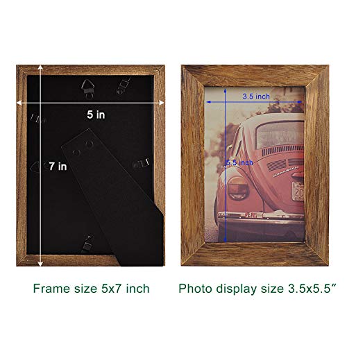 Emfogo Picture Frames 4x6 Collage Picture Frames Rustic Wood Photo