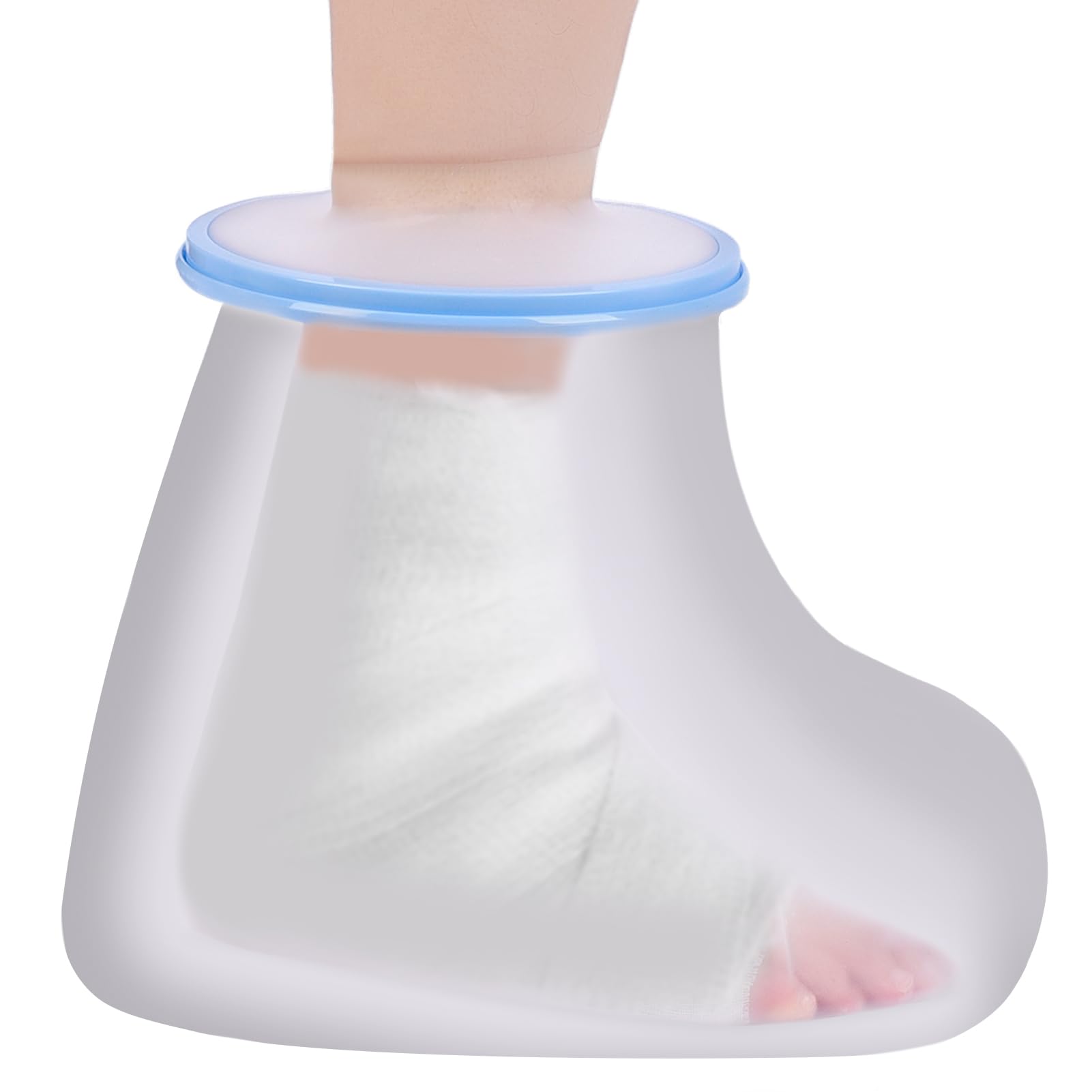 Apasiri Cast Cover Foot for Shower, Reusable Waterproof Cast Protector for Adult Ankle, Foot, Toe, Watertight Seal Cast Bag Keep Your Cast Dry In The Shower