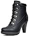 DREAM PAIRS Women's Fashion Ankle Lace Up Fur Interior Chunky Heel Platform Combat Boot Booties