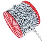 Koch 717926 Machine Twist Chain, Trade Size 2/0 by 75 Feet, Zinc plated