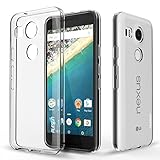Nexus 5X Case, PLESON [Tou] LG Nexus 5X Clear Case Cover, Crystal Clear/Dotted Slim Fit/Lightweight/Exact Fit/NO Bulkiness Clear back panel+Soft TPU Protective bumper Case for Google Nexus 5X (2015)