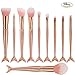 Mengyasi 10Pcs Unique Mermaid Makeup Brush Set Synthetic Kabuki Cosmetics Brush Kits