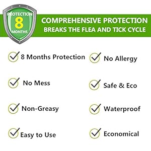 Collare Antipulci per Gatti Impermeabile, Gatto Antipulci Collare Pulci e Zecche Collare, 8 Mesi di Efficacia Protezione…