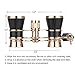 Opera Glasses / Binoculars w 3 x 25 in, For Travel Hiking Bird Watching Adults Kids (Lorgnette, with Handle - Black)