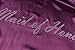 Women's Satin Kimono Robe for Bridesmaid and Bride Wedding Getting Ready Kimono with Rhinestones Dressing Gown,Maid of Honor Edition, Purple M