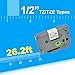 Label Orison Compatible with Brother P-Touch Label Tape TZ231 TZe-231 12mm 0.47
