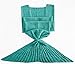LAGHCAT Mermaid Tail Blanket Crochet Mermaid Blanket for Adult, Soft All Seasons Snuggle Mermaid Sleeping Bag Blankets, Classic Pattern (71