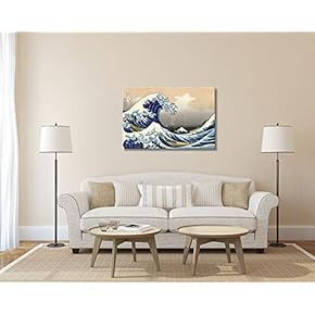 The Great Wave Off Kanagawa by Hokusai - Canvas Print