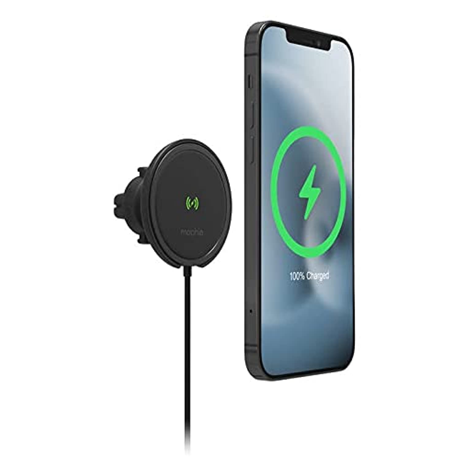 Photo 1 of Mophie Snap+ Wireless Vent Mount Universal Charger, 15W Charging, Magnetic Positioning for Accurate Placement