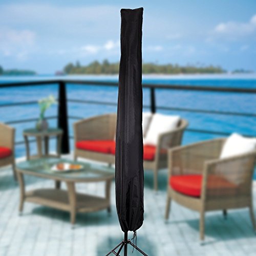 Umbrella Covers - Patio Waterproof Parasol Covers with Storage Zipper Bag Fits 7ft to 11ft Umbrellas for Outdoor Market Umbrellas