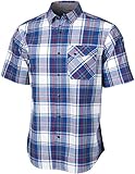 LA Police Gear Men Mech. Stretch Terrain Casual Cotton SS Shirt Merica Plaid-XL