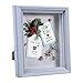 Flagship Shadow Box Frame Sized 8x10 Inch with Linen Board for Display and Protect Memorabilia (Photos, Medals, Pins, Cards), Pre-Installed Wall Mounting Hardware, Back Easel Included
