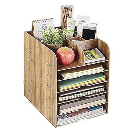 Multi Functional Desk File Organizer Rack Document Magazine Paper