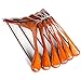 Clutter Mate - Set of 6 - Premium Finish Wooden Suit Hangers, Coat Hangers, Solid Cherry Wood Hangers with Wood-Grain, Wide Shoulder Heavy Clothes Hanger for Suits, Jacket, Non Slip Pants, Swivel Hook