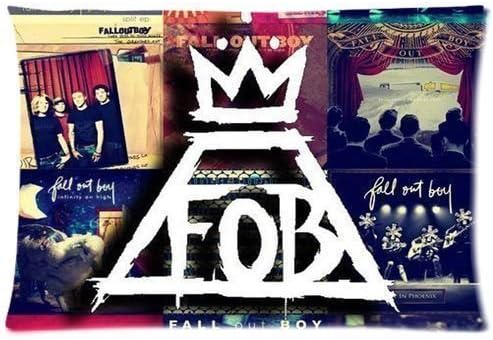 Hot Sale Custom Fall Out Boy FOB Zippered Pillow Case 20x30 (Twin Sides Print) by Wowarts
