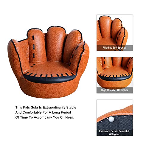 TV Chairs for Kids Baseball Glove Sofa Five Finger Style Toddler