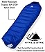 Hyke & Byke Down Sleeping Bag for Backpacking – Quandary 15 Degree F Ultralight, Ultra Compact Down Filled 3 Season Men’s and Women’s Lightweight Mummy Bags