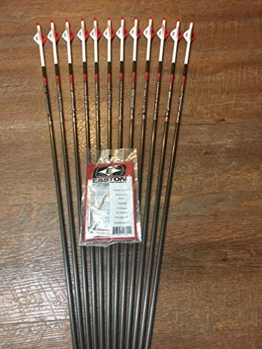 BADGER ARCHERY Easton Bloodline 330 Arrows with Blazer Vanes Custom Made Set of 12