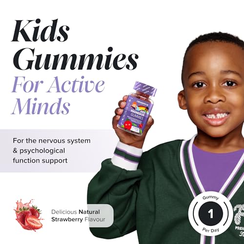 Kids Magnesium Gummies - 546 Mg Magnesium Citrate Providing 60 mg of Magnesium - Alternative to Magnesium Glycinate – 30 Gummies - 1 Month Supply Magnesium Supplements - Vegan - Gluten Free - Novomins