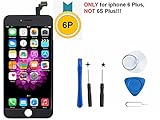 iPhone 6 Plus Screen Replacement For Lcd Touch Screen Digitizer Frame Assembly Set Coolmall369 Free Tool Set Included 5.5 Inch (Black)