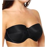 Panache Women's Evie Underwire Bridal Strapless Bra | Padded Lift, Secure Fit, Stay-Put Support, Multiway Straps
