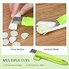 MOSNOW-Spring-Onion-Slicer-Stainless-Steel-Finger-Guards-Onion-Shredder-with-Lid-and-7-Blades-Vegetable-Cutter-Cooking-Tools-Multi-Functional-Kitchen-Gadgets-Green MOSNOW Spring Onion Shredder + Stainless Steel Finger Guards, Onion Shredder with Lid and 7 Blades, Vegetable Cutter…