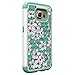 Galaxy S6 Case, Eflistone(TM) Samsung Galaxy S6 Beautiful Flower Pattern Design Slim Fit Cover with Soft TPU Hybrid Shockproof Protective Hard Case Cover for Samsung Galaxy S6 (case-6)