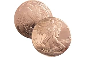 JIG PRO SHOP Private Mint Currency Design 1 oz .999 Pure Copper Round/Challenge Coin (Walking Liberty Half Dollar Design)