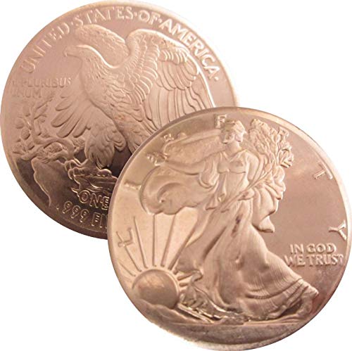 Private Mint Currency Design 1 oz .999 Pure Copper Round/Challenge Coin (Walking Liberty Half Dollar Design)